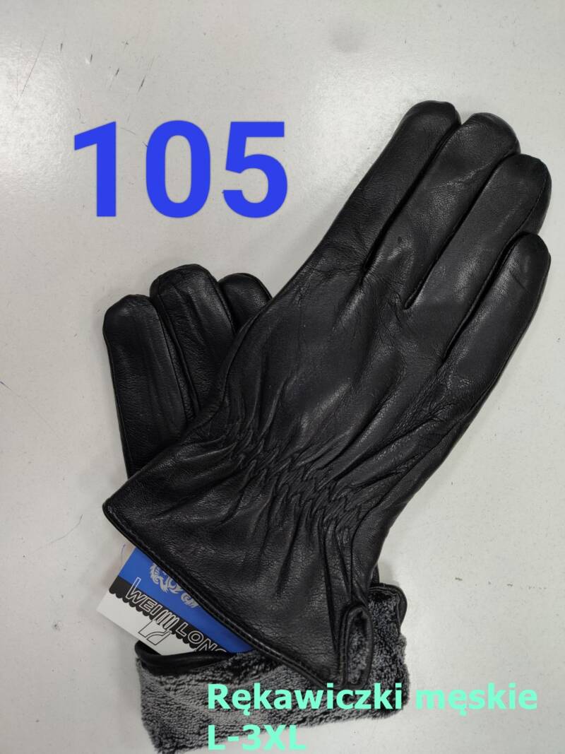 Rękawiczki skórzane damskie Roz L-3XL, 1 kolor Paczka 10 szt